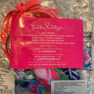 Lilly Pulitzer 3 hair ties